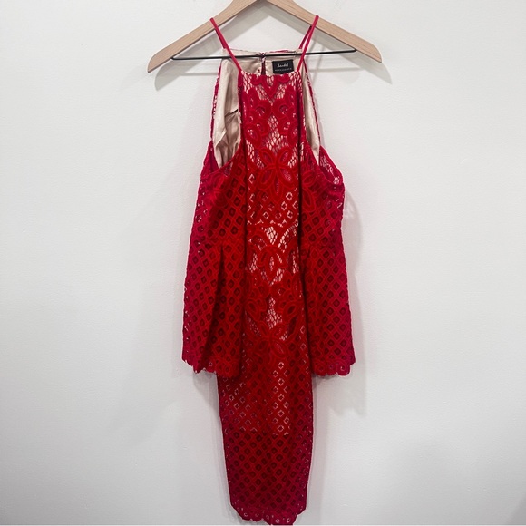 Bardot Saffron Red Mini Dress Size Small US 6 EUR 38 - Picture 12 of 15